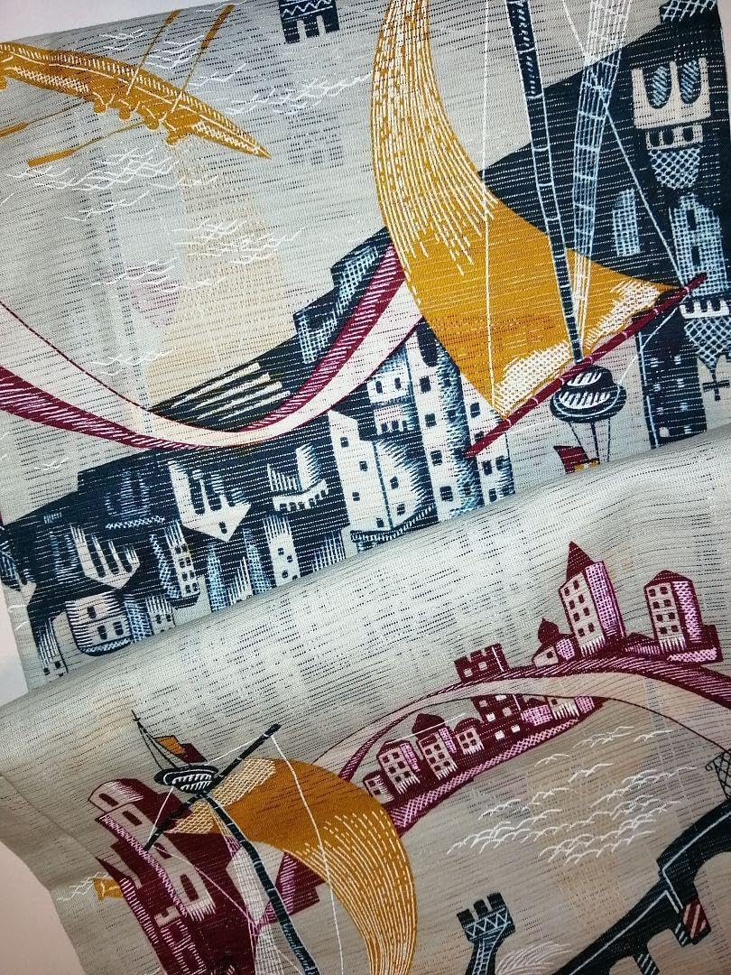 帯2311 扱い 高級 正絹 夏帯 名古屋仕立て 名古屋帯 専用帯2311 ○三越